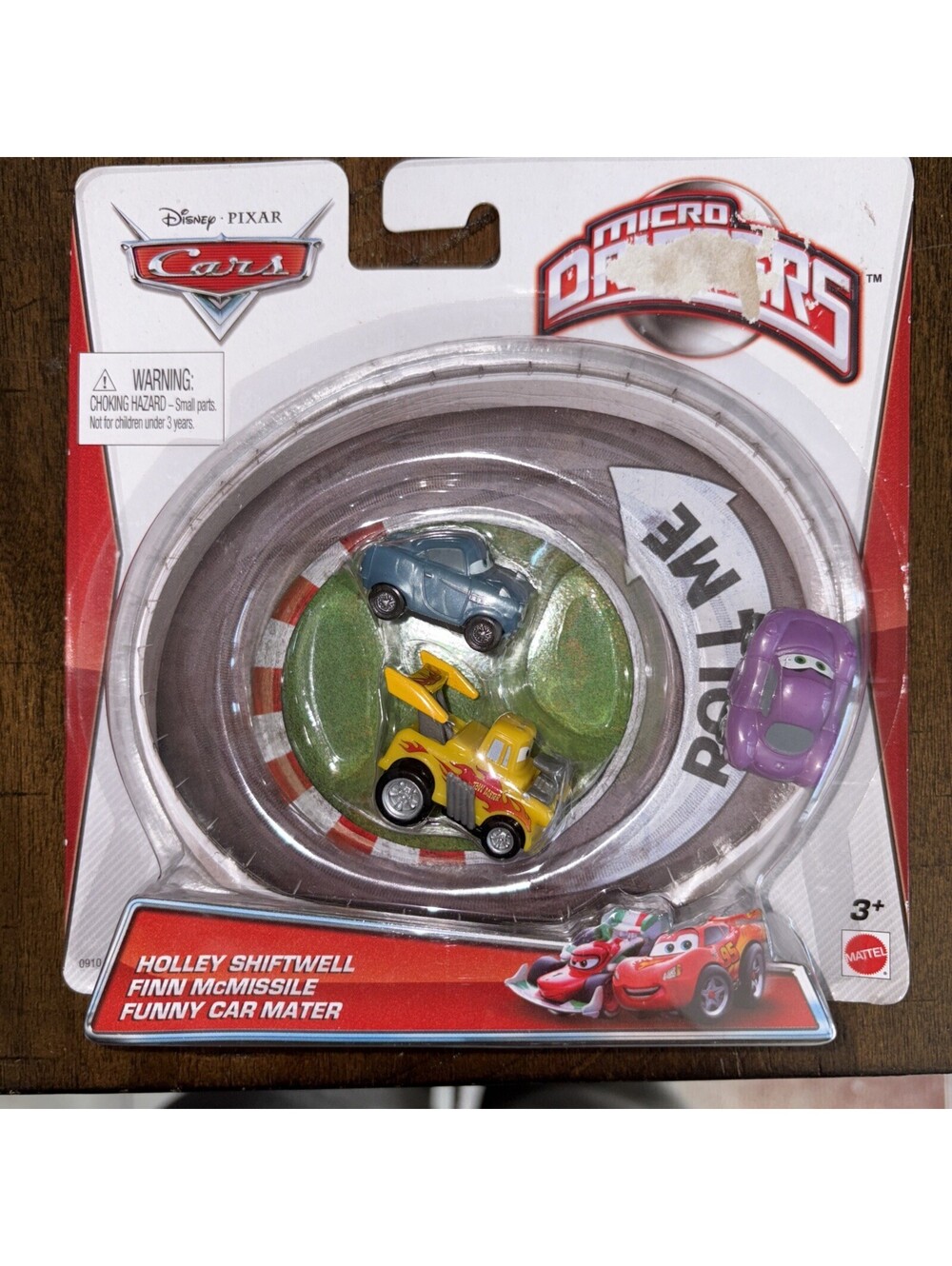 Disney Pixar Cars Micro Drifters Funny Car Mater Holley Shiftwell Finn McMissile